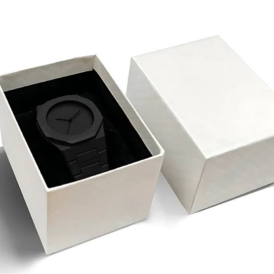 Aura Arabic Dial Watch for Men β Black Dial with Fiber Chain & Butterfly Lock | Stylish Waterproof Watch