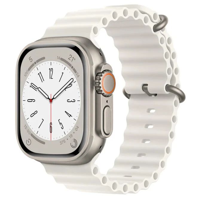 Ocean Silicone Band Strap for Apple Watch Ultra/Series 8, 7, 6, 5, 4, SE, 42mm