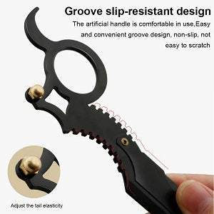 Premium Finger Ring Style Barber Razor With Finger Handle Razor Barber Hair Shaving