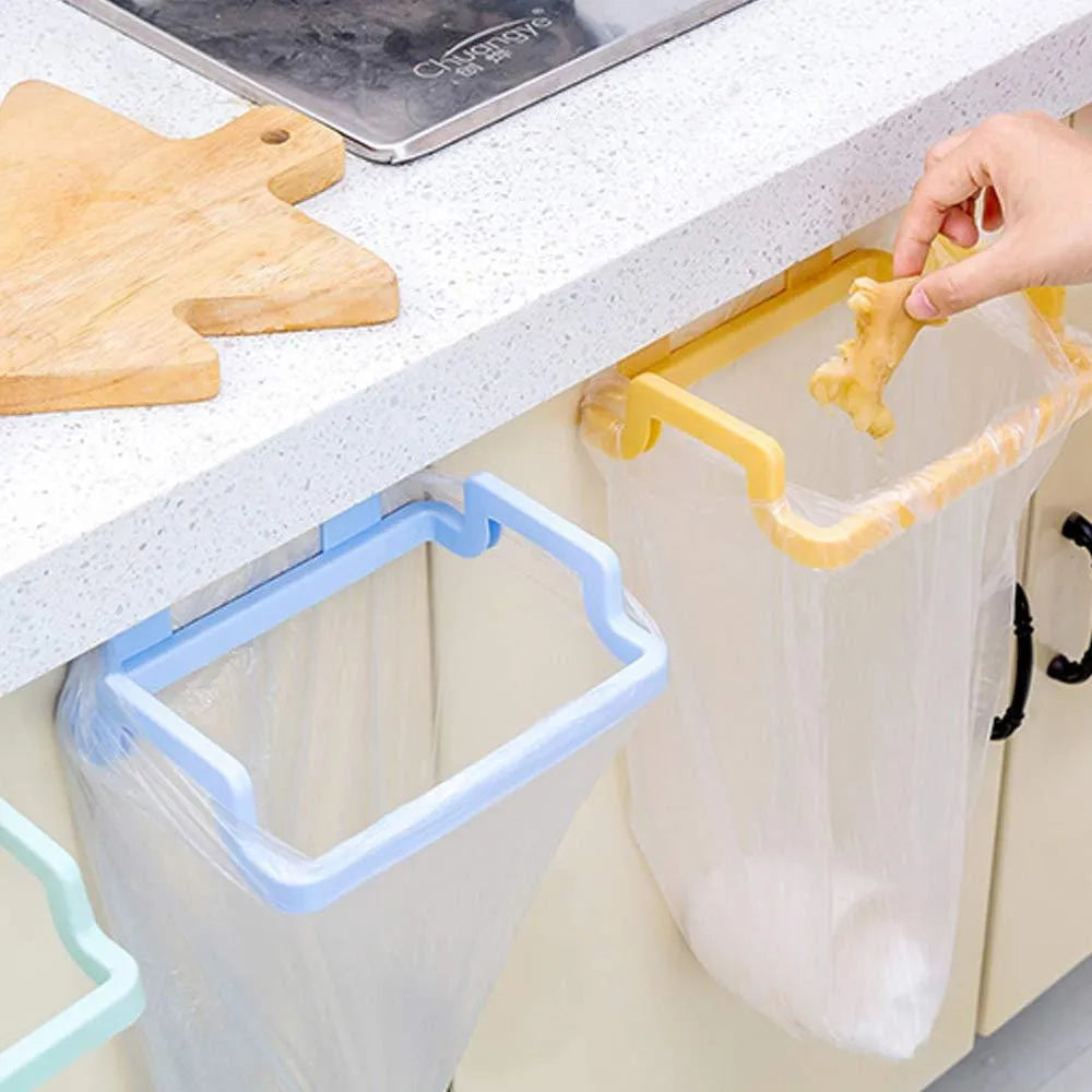 Kitchen Trash Bag Towel Holder Rack Cabinet Organizer