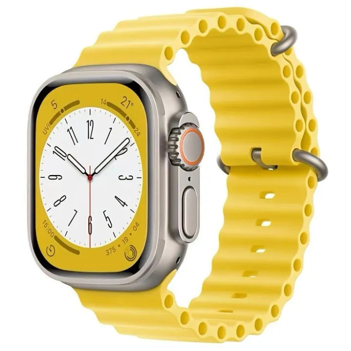 Ocean Silicone Band Strap for Apple Watch Ultra/Series 8, 7, 6, 5, 4, SE, 42mm