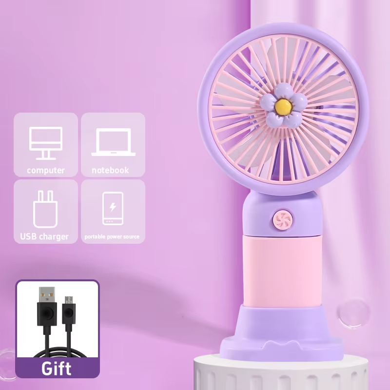 Mini Portable USB Rechargeable Hand Held Fan