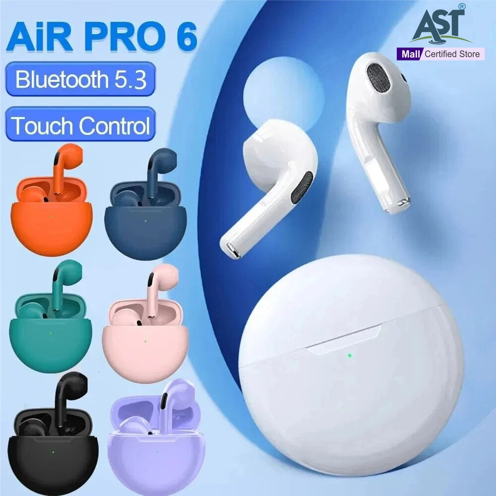PRO6 Wireless Bluetooth Headset 5.3 Bluetooth Protocol Earplug