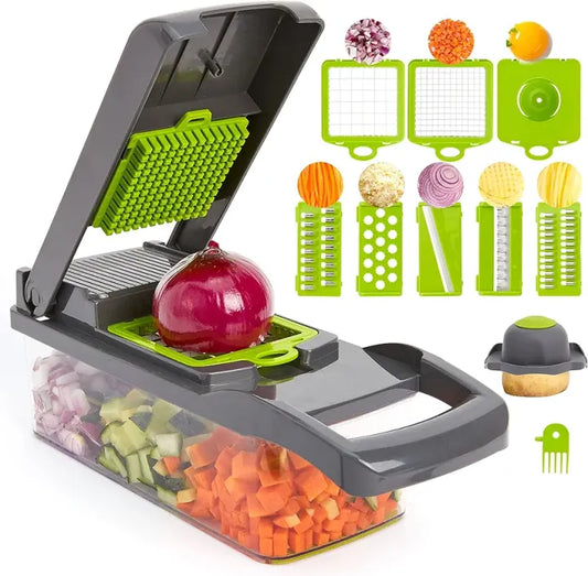 Multifunctional Vegetable Cutter Nicer Dicer Plus Salad Vegetable & Fruit Cutter - 12 in 1