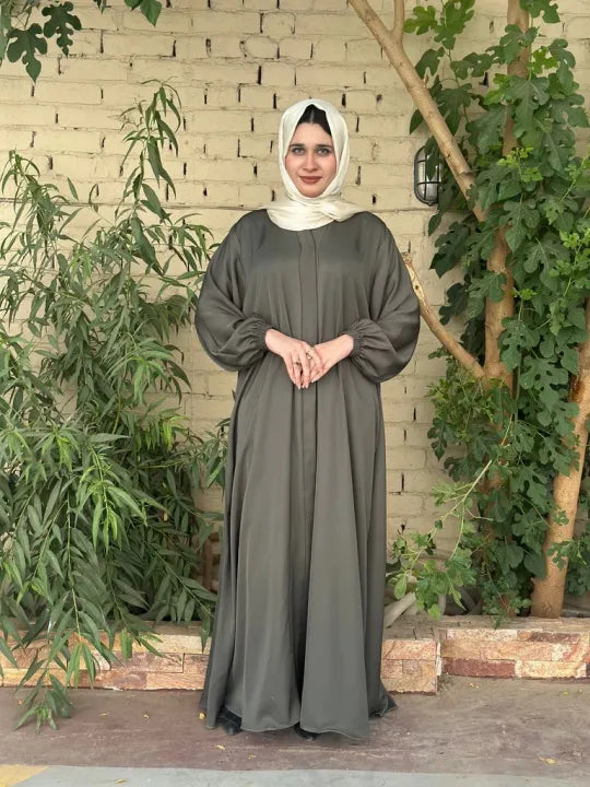 Abaya for girls new design 2025 stylish Hina Front Open Abayas for girls arabic Abayas