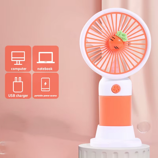 Mini Portable USB Rechargeable Hand Held Fan