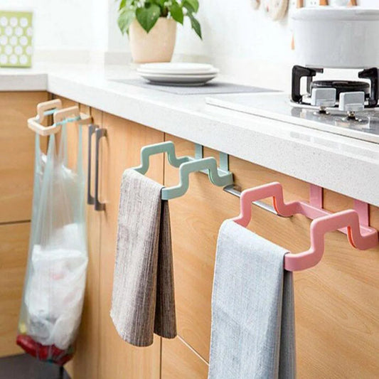 Kitchen Trash Bag Towel Holder Rack Cabinet Organizer