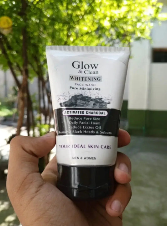 Glow and Clean Whitening Activated Charcoal Face Wash