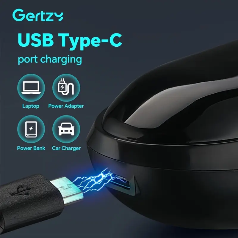 USB Rechargeable Wet and Dry Rotary 3 Blade Electric Trimmer Shaver Razor Hair Cutter Shaving Machine with Type C Charging Cable