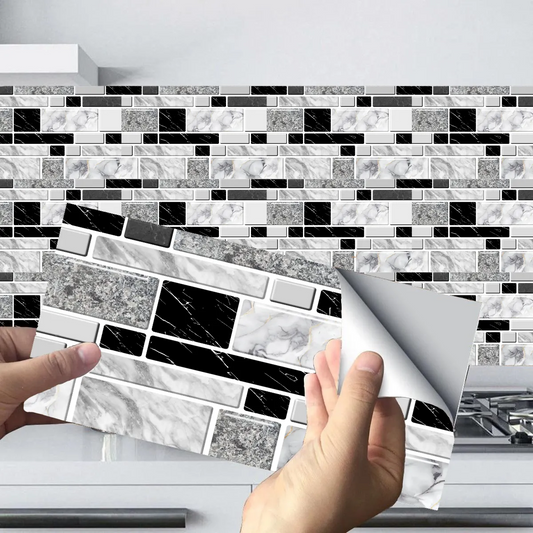 Colorful self-adhesive Tile Stickers for home decor, ideal for kitchen and also great as wall decor or wallpaper border