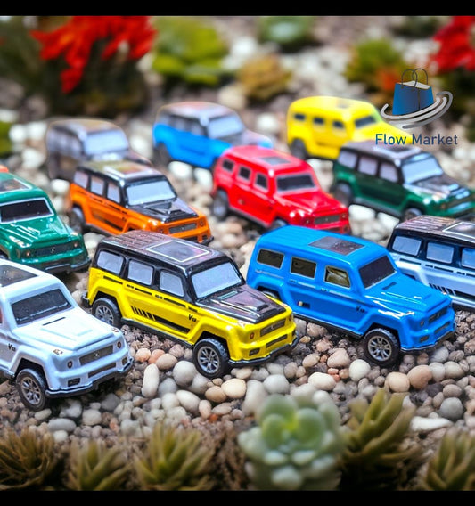 Pack of 12 Mercedes Benz AMG Tin Metal Body Car Jeep Pull Back Die Cast Model Mercedes Benz