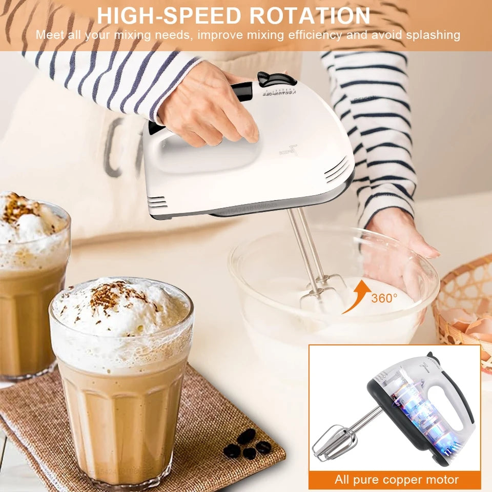 Powerful Electric Hand Beater Machine - Mixer for Cake
