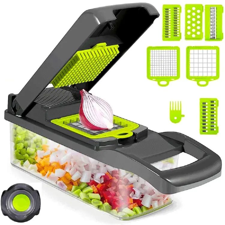 Multifunctional Vegetable Cutter Nicer Dicer Plus Salad Vegetable & Fruit Cutter - 12 in 1