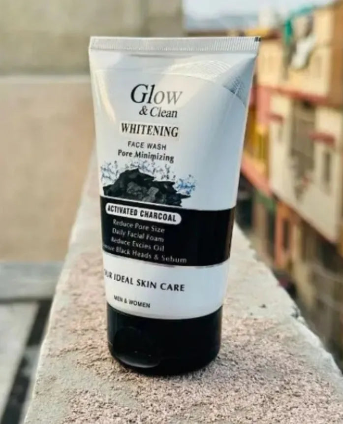 Glow and Clean Whitening Activated Charcoal Face Wash