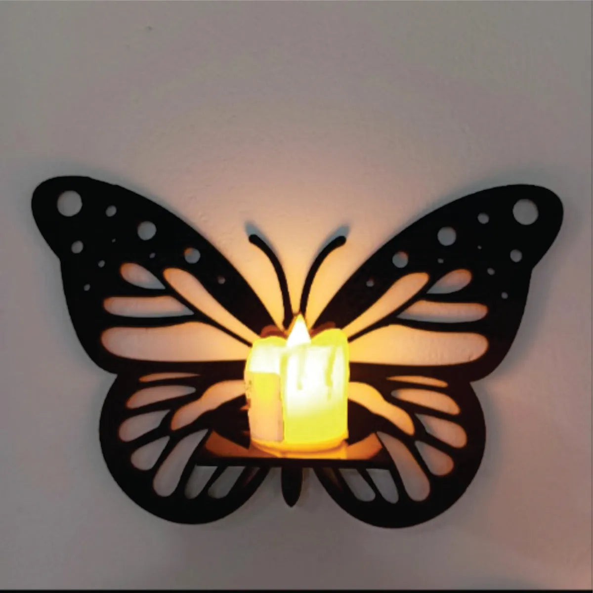 Bismillah Clock, And Butterfly Shelf,Wooden Wall Clock-3D Watch