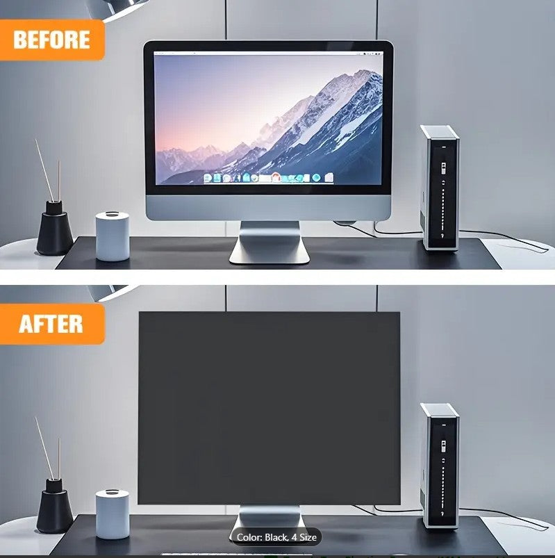 3 Pieces Computer Dust Cover Set – Monitor, Keyboard & CPU Tower Dustproof Covers for PC & iMac