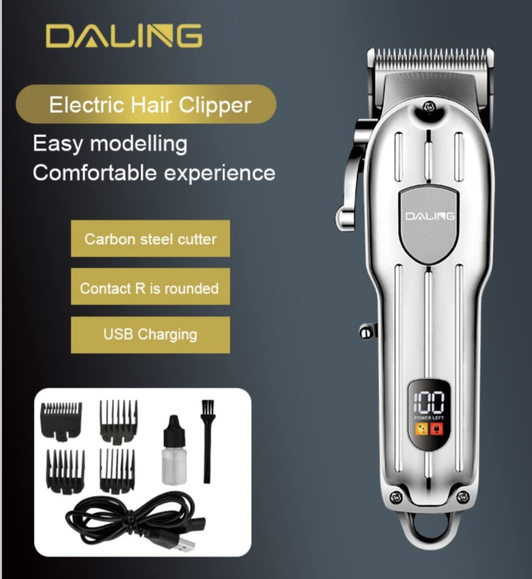 DALING DL-1538 Electric Hair Clipper Rechargeable Shaver Beard trimmer Professional Hair Trimmer Cordless Oil
