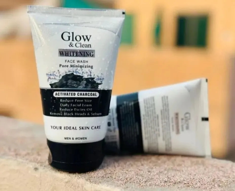 Glow and Clean Whitening Activated Charcoal Face Wash