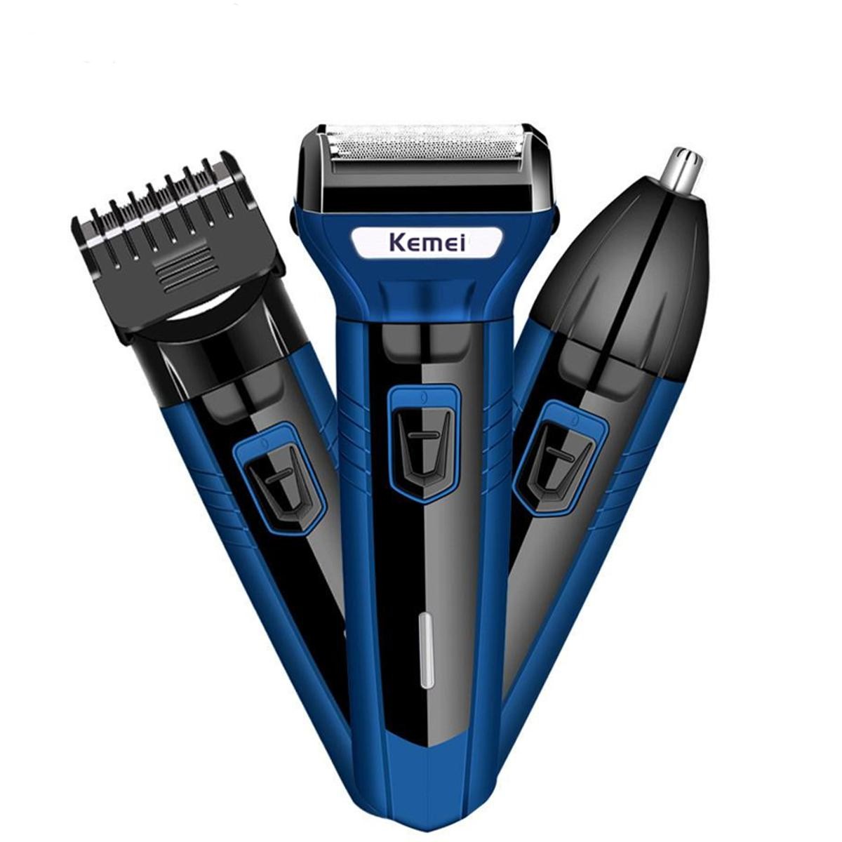Orignal kmei Shaving Machine 3 In 1 Rechargeable Hair Clipper Shaver beard Styling Trimmer Hair Removal machine for men