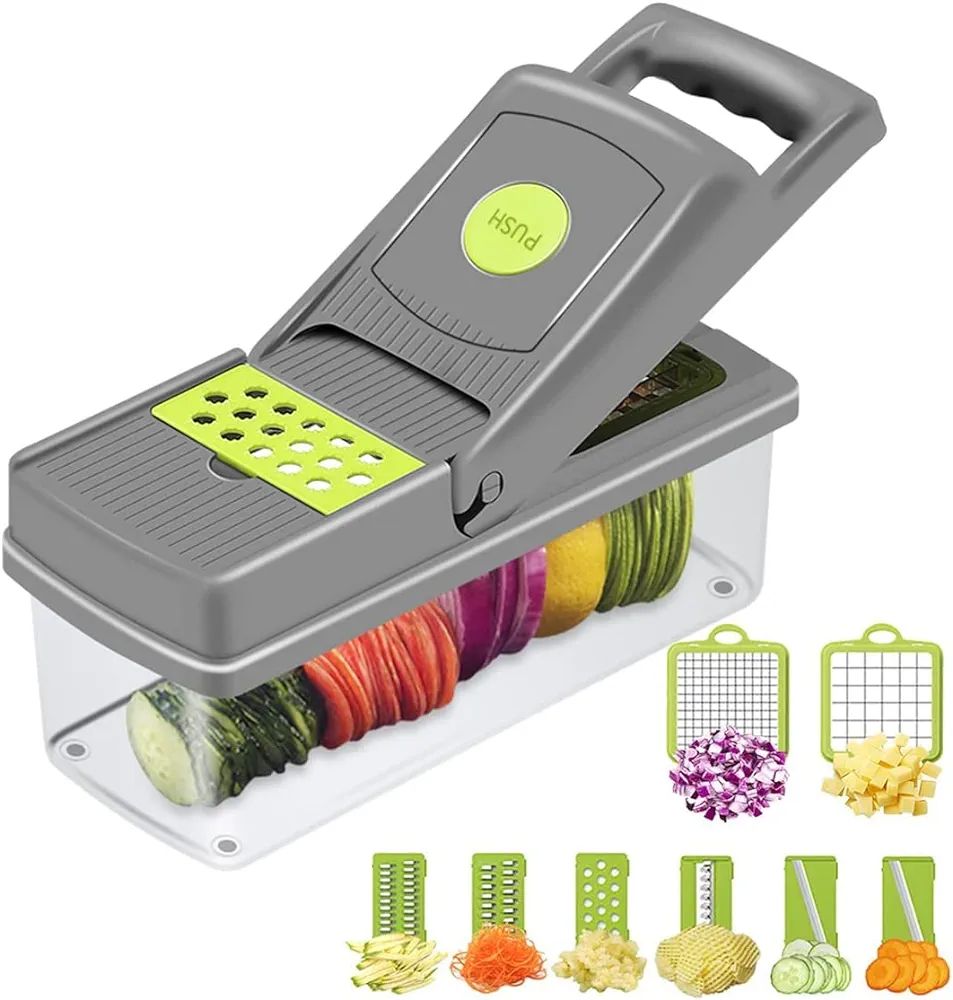 Multifunctional Vegetable Cutter Nicer Dicer Plus Salad Vegetable & Fruit Cutter - 12 in 1