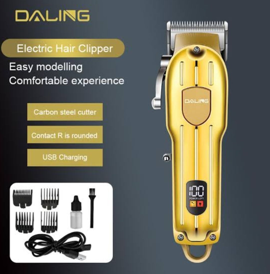 DALING DL-1538 Electric Hair Clipper Rechargeable Shaver Beard trimmer Professional Hair Trimmer Cordless Oil