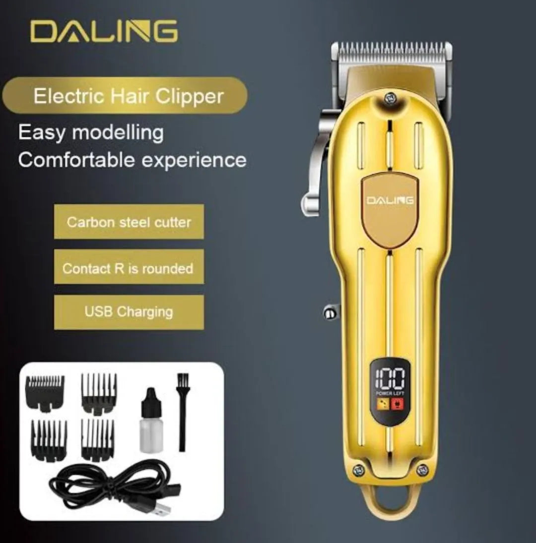 DALING DL-1538 Electric Hair Clipper Rechargeable Shaver Beard trimmer Professional Hair Trimmer Cordless Oil