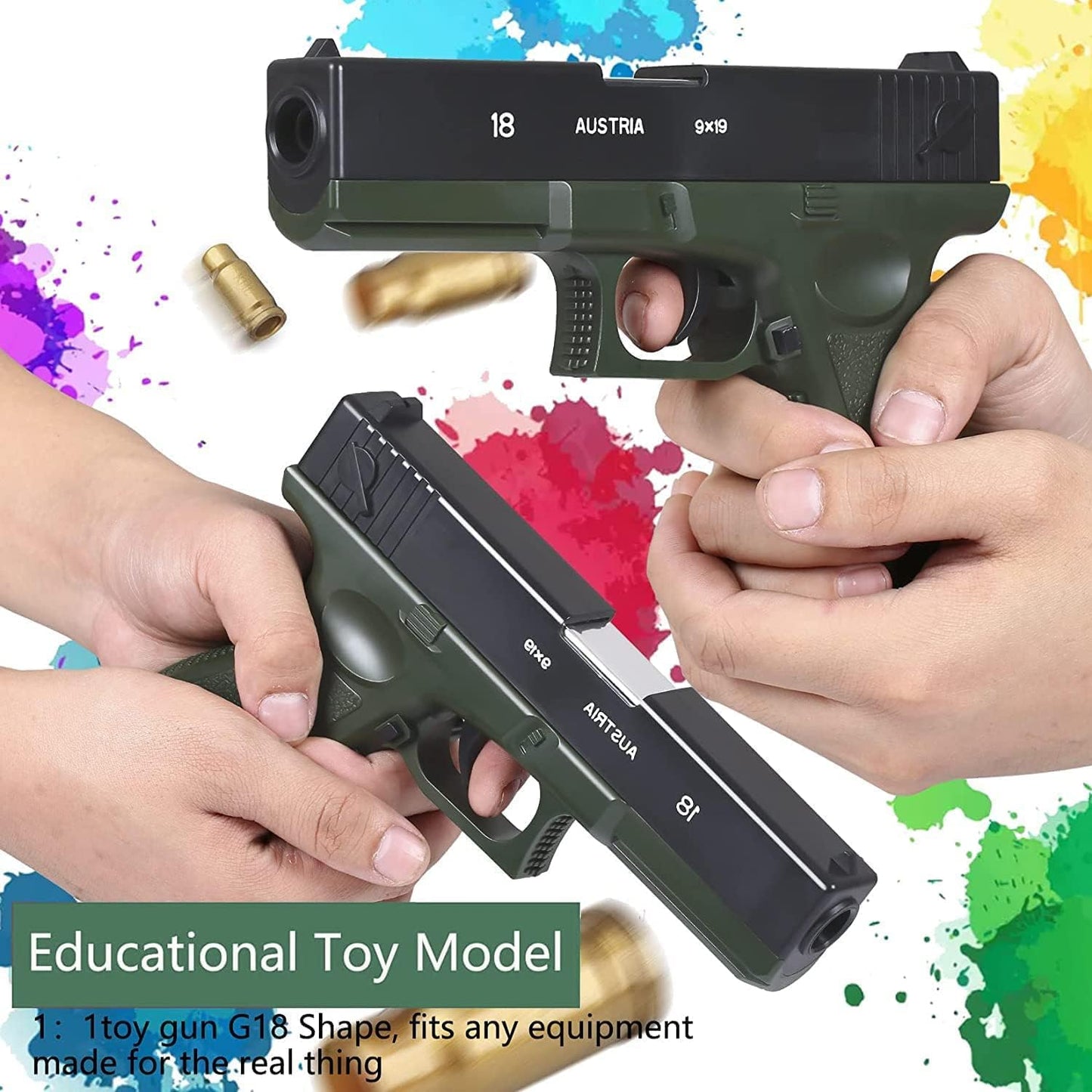 Automatic and Manual Blaster with Foam Darts & Silencer