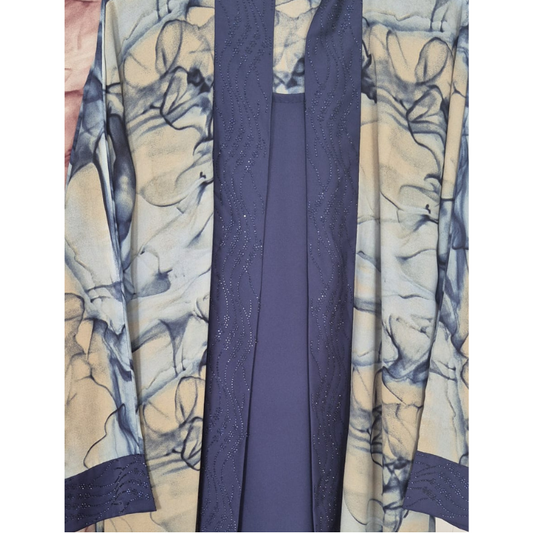 Leopard Print Abaya for Women – Stylish Front Open Abaya with Black and color Border